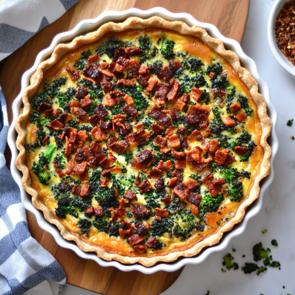 Bacon Broccoli Quiche33