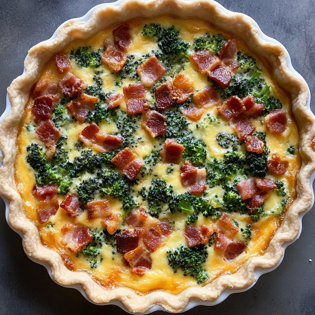 Bacon Broccoli Quiche11