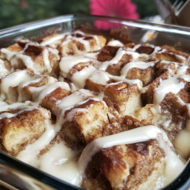 Cinnamon Roll Breakfast Casserole11