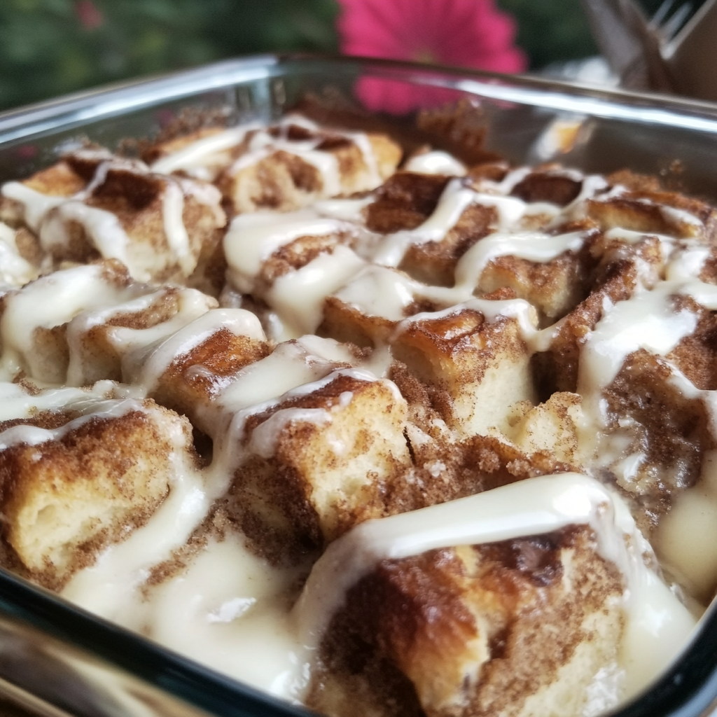 Cinnamon Roll Breakfast Casserole11