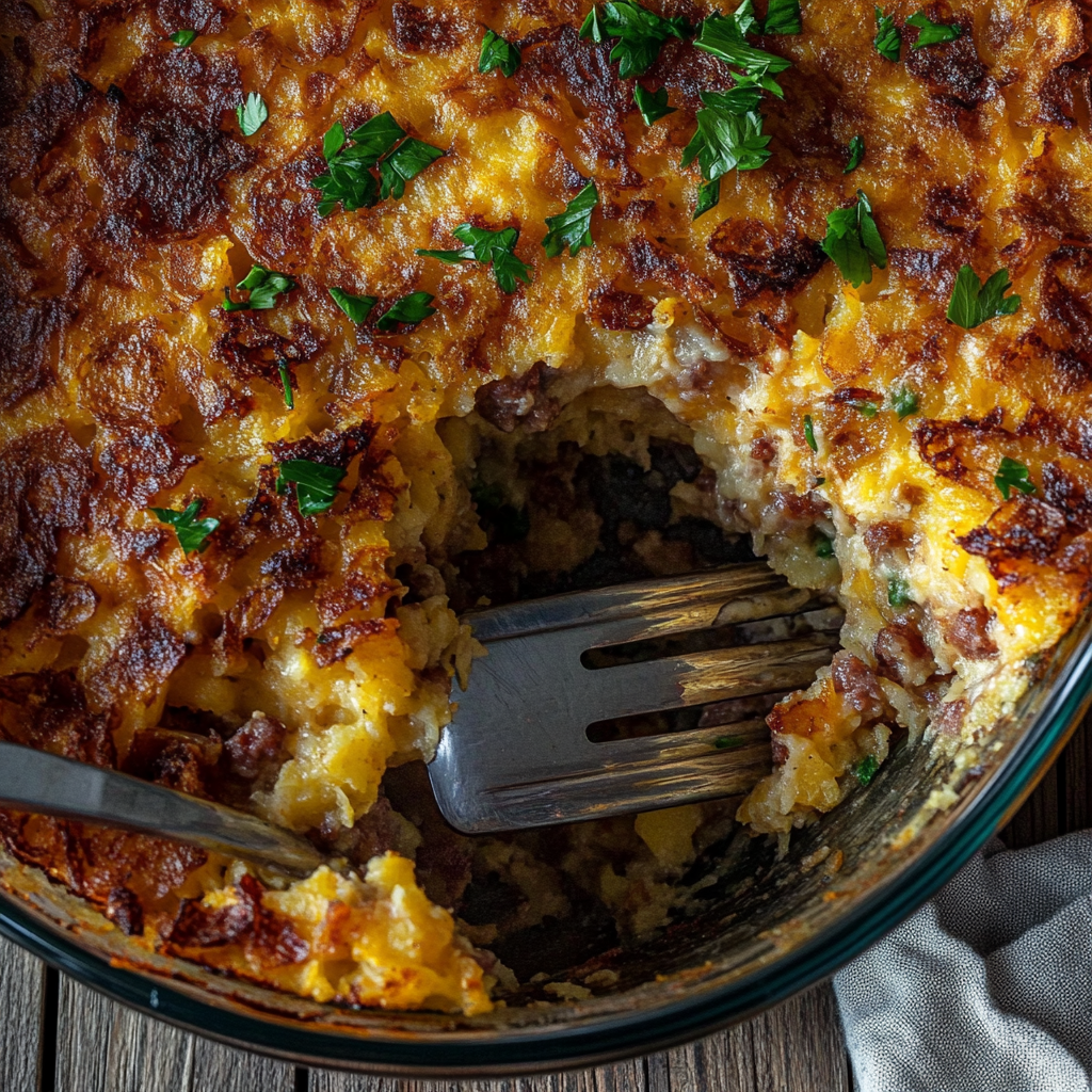 Hash Brown and Sausage Breakfast Casserole11