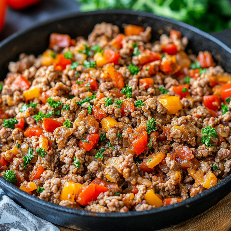 A colorful plate of lean ground sausage stir-fry with vegetables, part of a healthy ground sausage recipe for a nutritious, low-fat meal.1