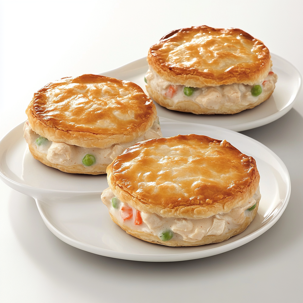 Golden-baked Pillsbury Chicken Pot Pie with flaky crust and creamy filling, fresh from the oven.3