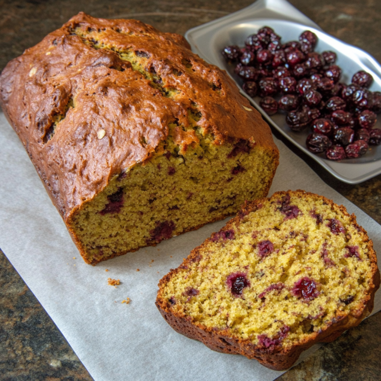 Pumpkin Cranberry Bread11