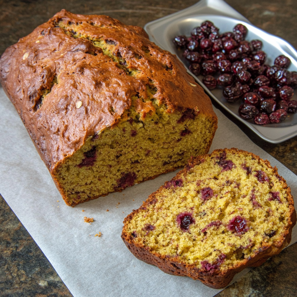 Pumpkin Cranberry Bread11