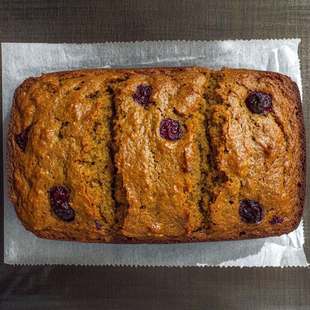 Pumpkin Cranberry Bread2