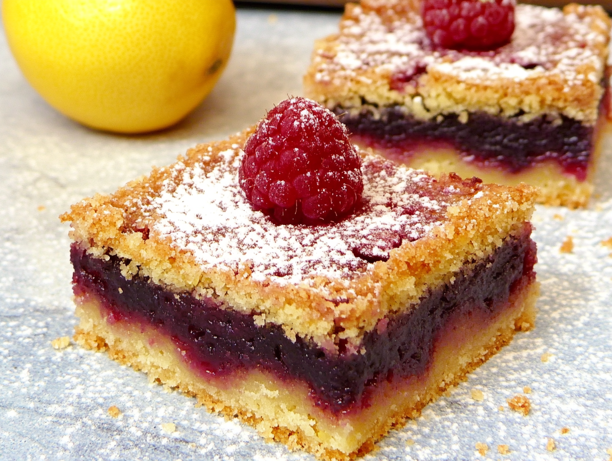  Raspberry Lemon Bars