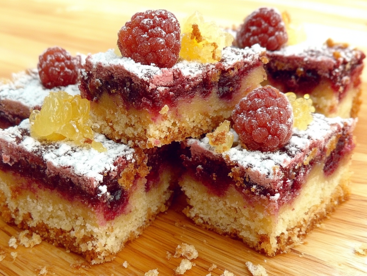  Raspberry Lemon Bars